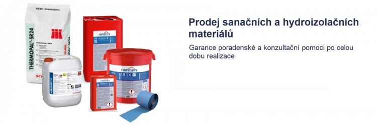 Prodej sanačních a hydroizolačních materiálů